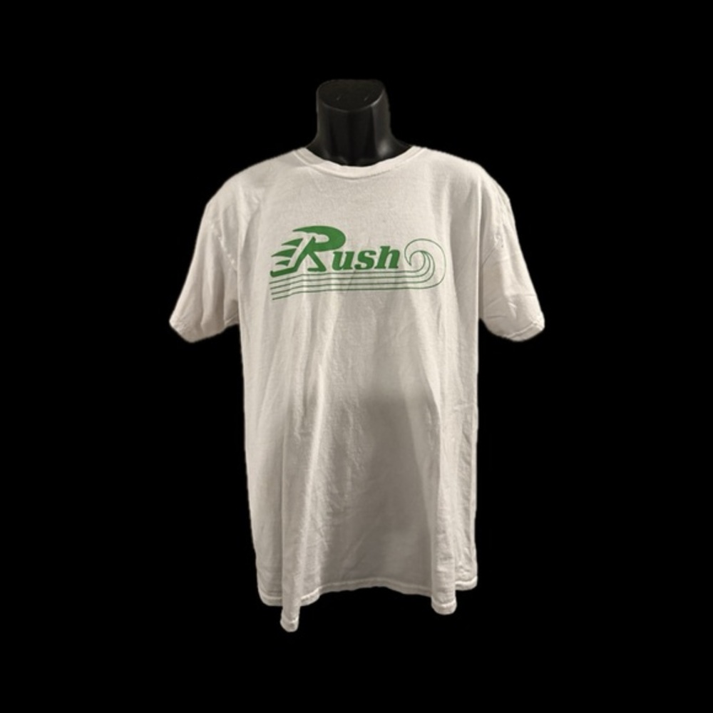 Swimming Sport T-Shirt Short Sleeve Crewneck Pullover white Mens Size L